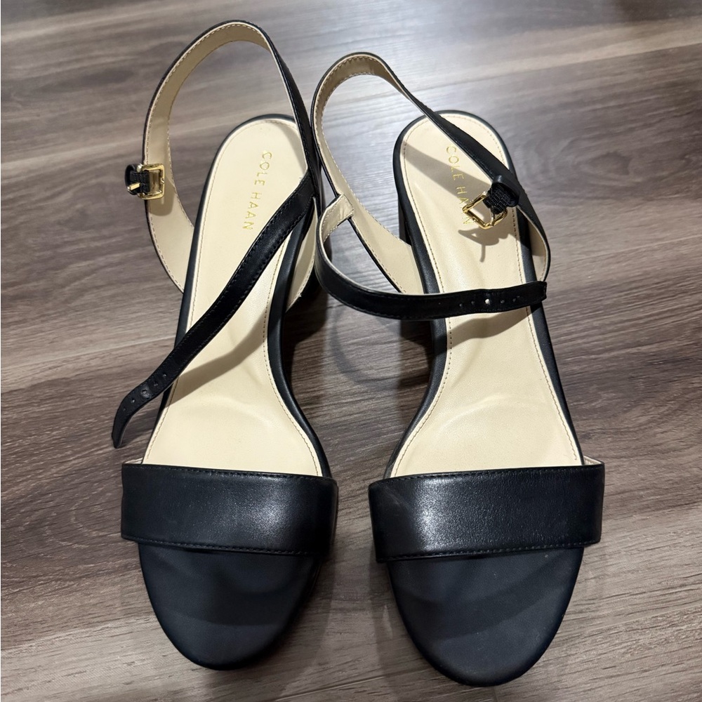 Cole Haan Black Strappy Sandals